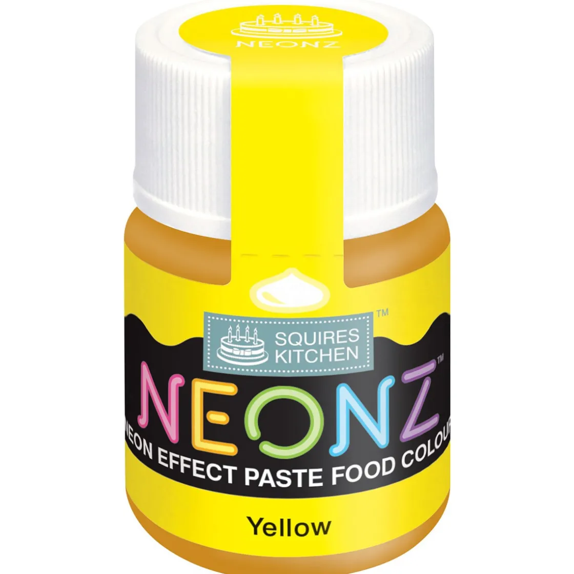 Squires Kitchen SK NEONZ Kleurstof Gel Geel 20g* Gel Kleurstoffen