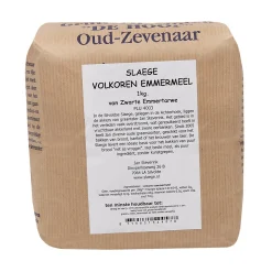 Molen de Hoop Slaege Volkoren Emmermeel 1kg (van Zwarte Emmertarwe)* Bloem En Meel