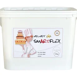 SmartFlex Fondant Wit Velvet Vanille 10kg* Rolfondant
