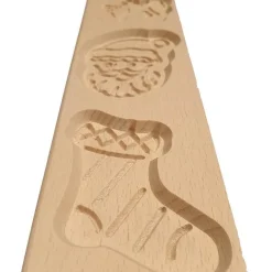 Overig Speculaasplank Kerst (Rendier/Kerstman/Sok) (3x) 9x8cm.* Speculaasplanken