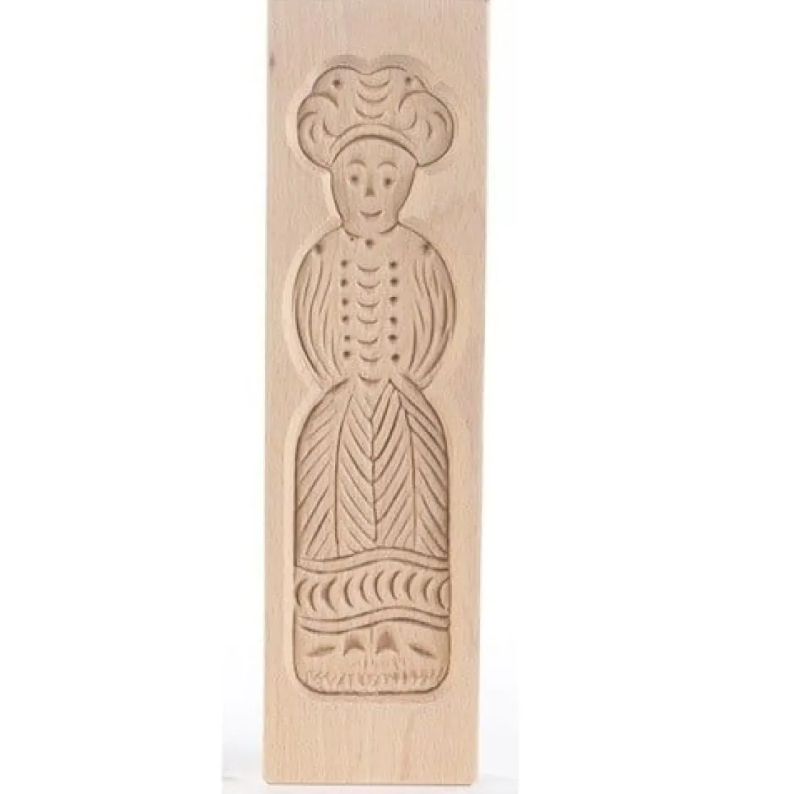Overig Speculaasplank Medium Pop Vrouw 20,5x5,5cm.* Speculaasplanken