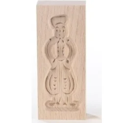 Overig Speculaasplank Mini Pop Man (Piet) 8,5x3,5cm.* Speculaasplanken