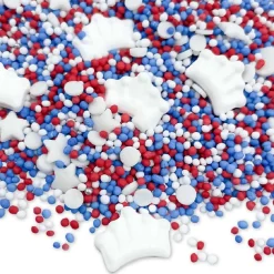 Happy Sprinkles Sprinkles Koningsdag Rood-Wit-Blauw 500g* Eetbare Strooisels