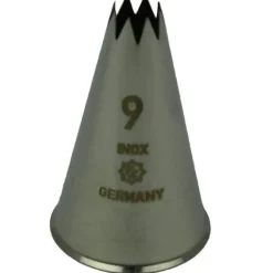 Overig Spuitmondje gekarteld 8 Tands RVS 9mm* Spuitmondjes