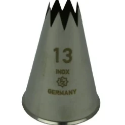 Overig Spuitmondje gekarteld 8 Tands RVS 13mm* Spuitmondjes