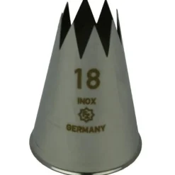 Overig Spuitmondje gekarteld 8 Tands RVS 18mm* Spuitmondjes