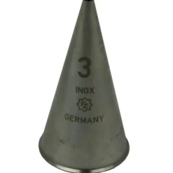 Overig Spuitmondje Glad RVS 3mm* Spuitmondjes