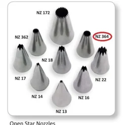 JEM Spuitmondje , open star* Spuitmondjes