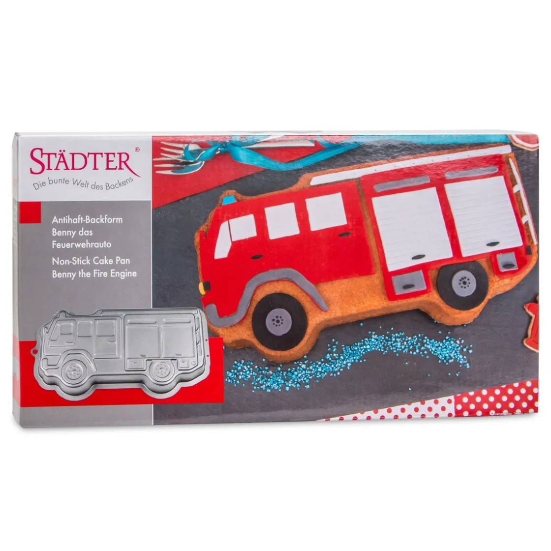 Städter Bakvorm Brandweerauto 33x17x4cm* Speciale Bakvormen