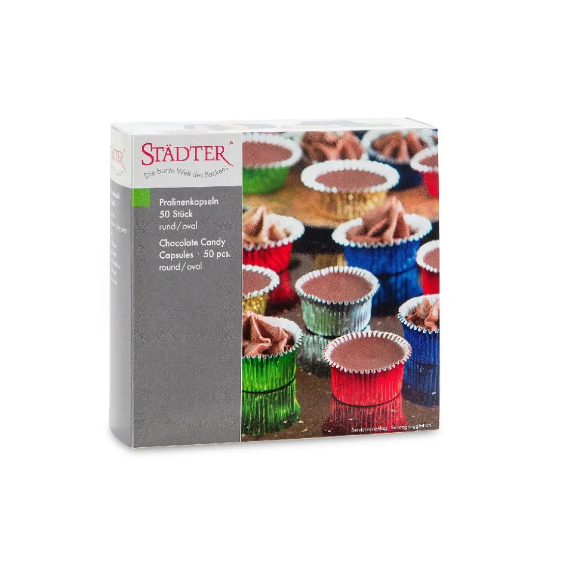 Städter Bonboncups Rond/Ovaal Assortiment Aluminium 50st.* Chocolade Verpakkingen|Bakvormen Papier