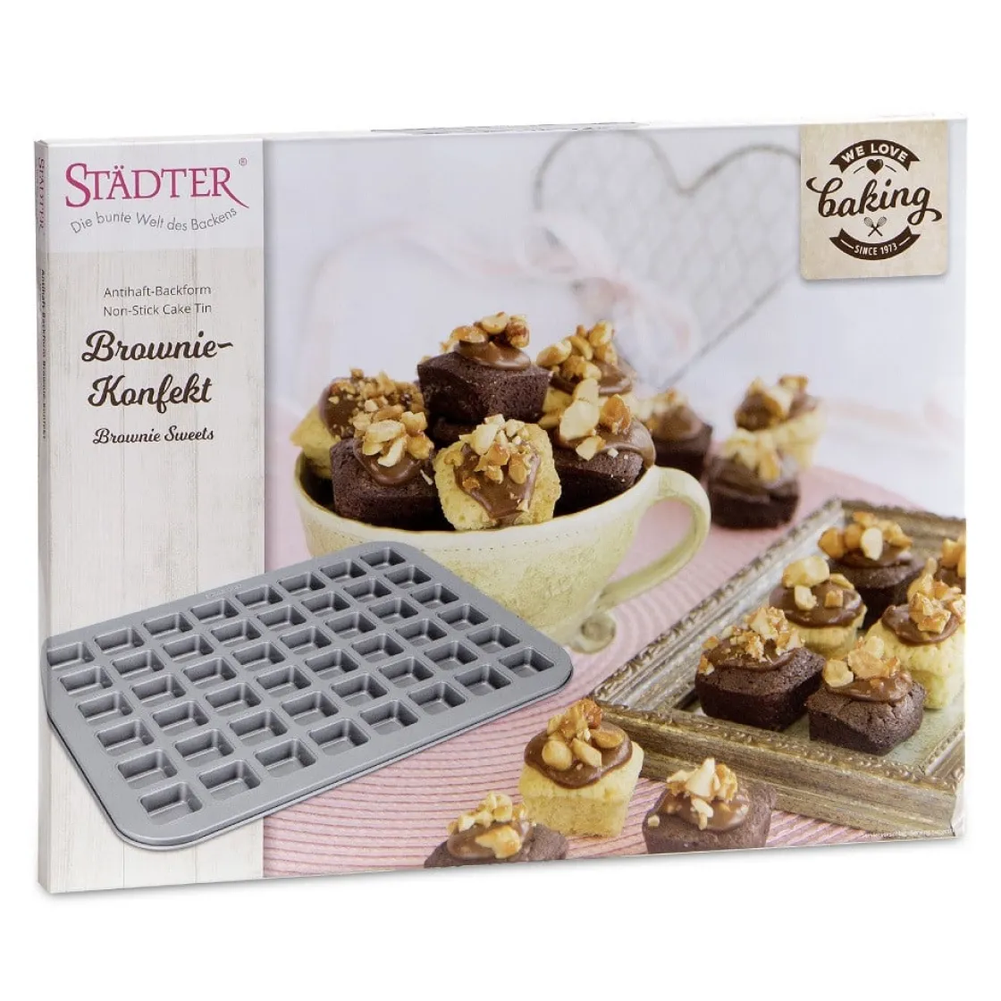 Städter Brownie Mini Bakvorm 48st 40x31cm* Speciale Bakvormen