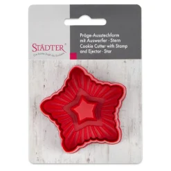 Städter Plunger Cutter Ster Gekarteld Ø6,5cm* Figuur Stekers