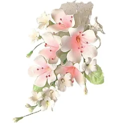 Overig Suikerbloem Boeket Lelies Perzik/Zalm* Bloem Decoraties