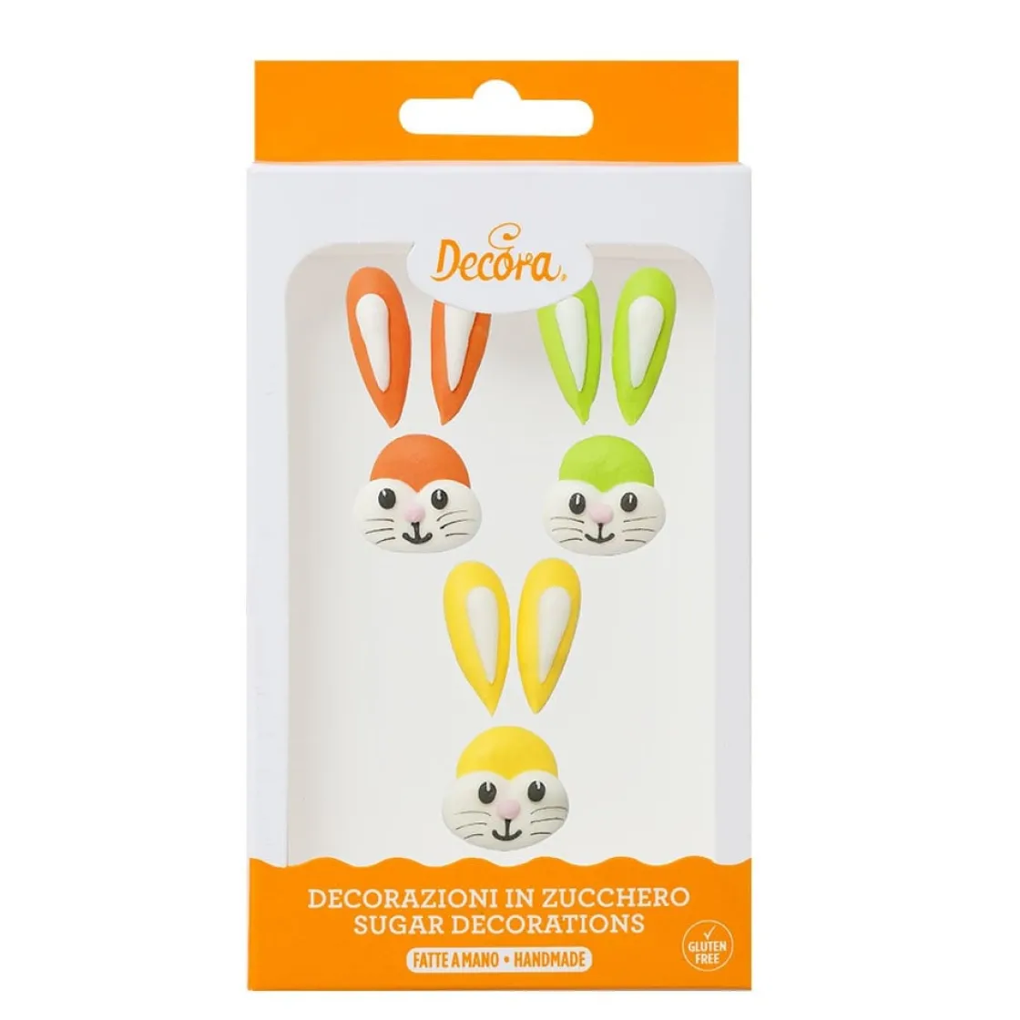 Decora Suikertie Konijn 3,5cm 3st.* Figuur Decoraties