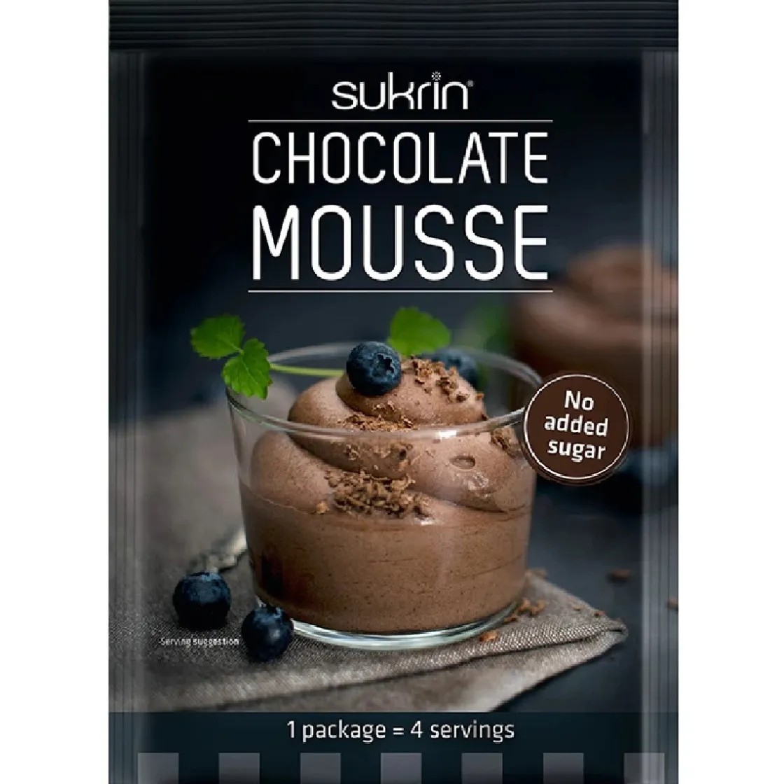 Sukrin Chocolademousse (Minder Suiker) 85g* Dessertmixen|Mousse