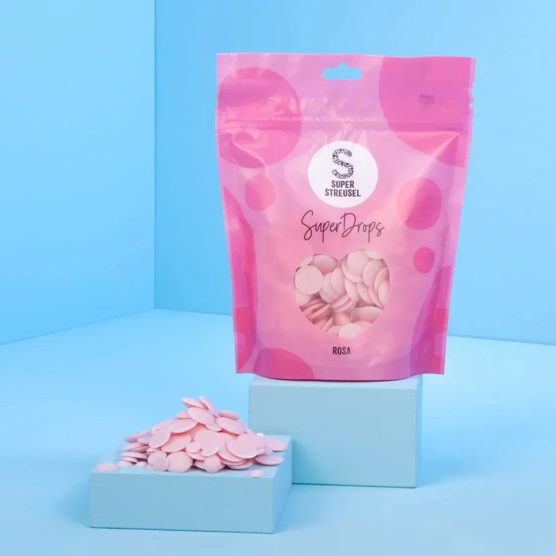 SuperStreusel SuperDrops Lichtroze 300g* Candy Melts