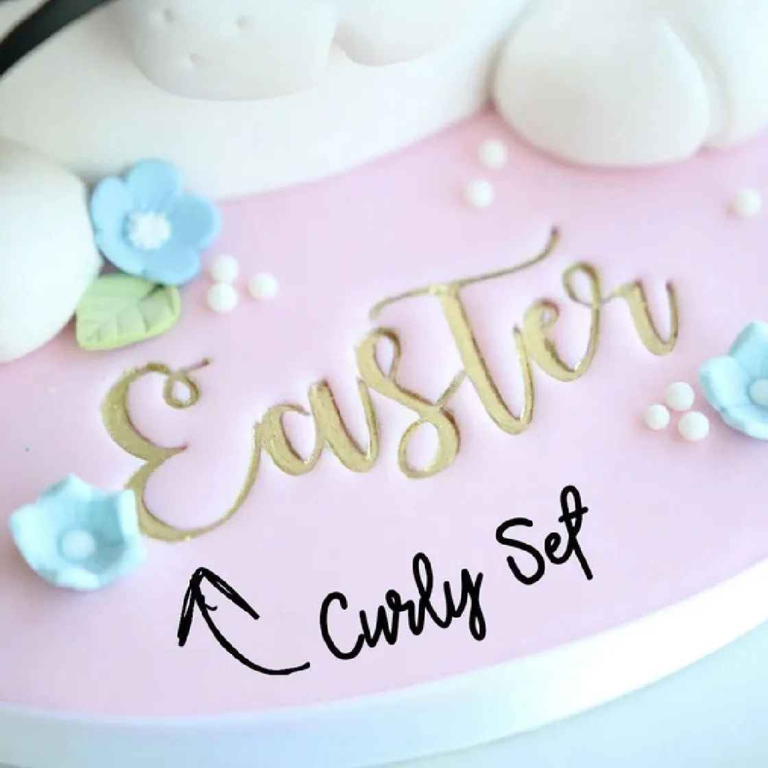 Sweet Stamp Curly Letters Set* Stempels|Cijfer En Letter Stekers