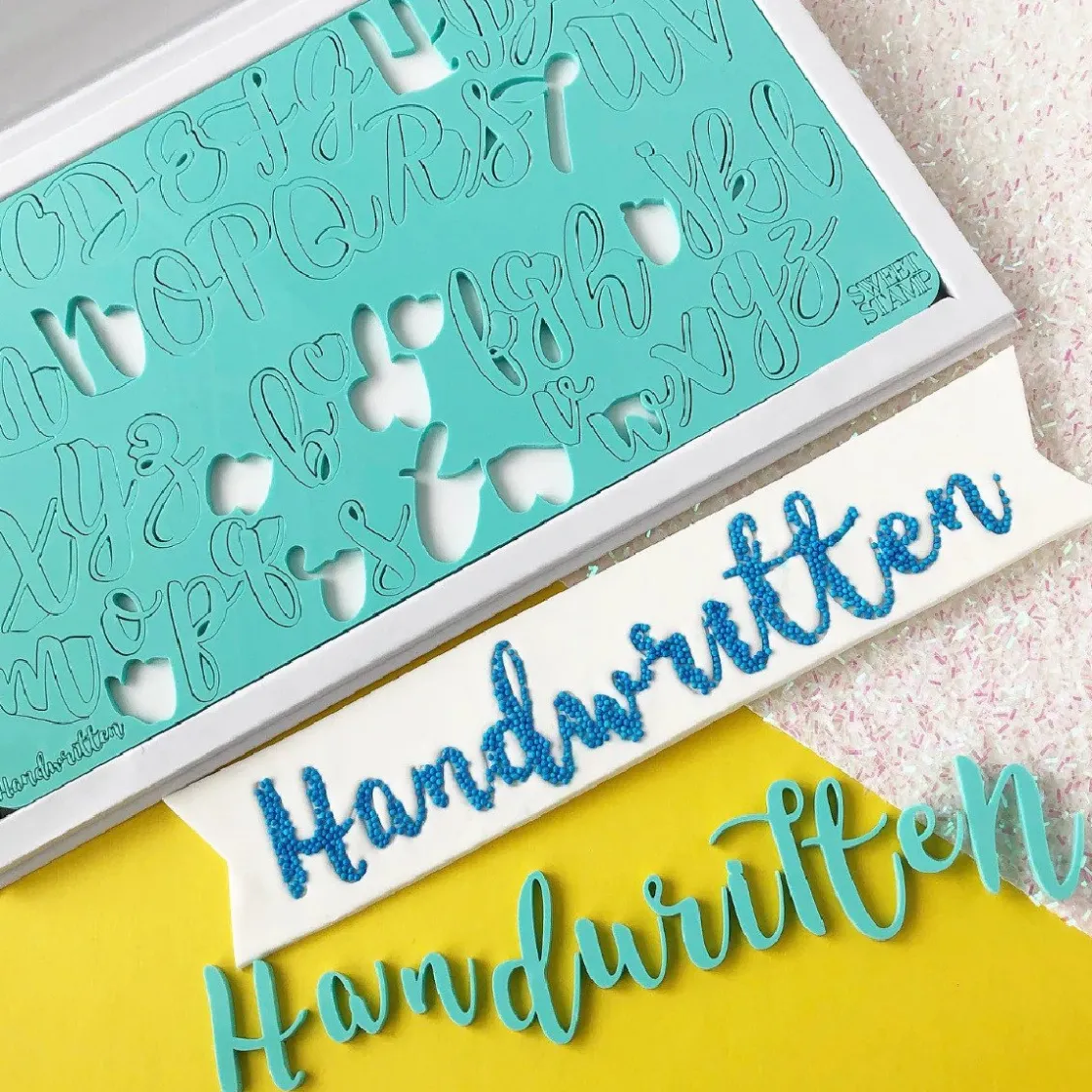 Sweet Stamp Handwritten Letters Set*** Stempels|Cijfer En Letter Stekers