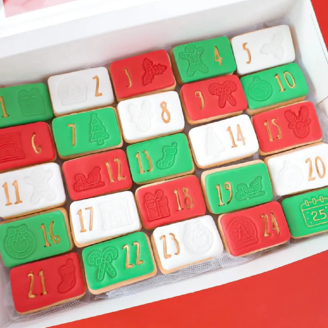 Sweet Stamp Kerst Adventskalender Set* Stempels|Cijfer En Letter Stekers