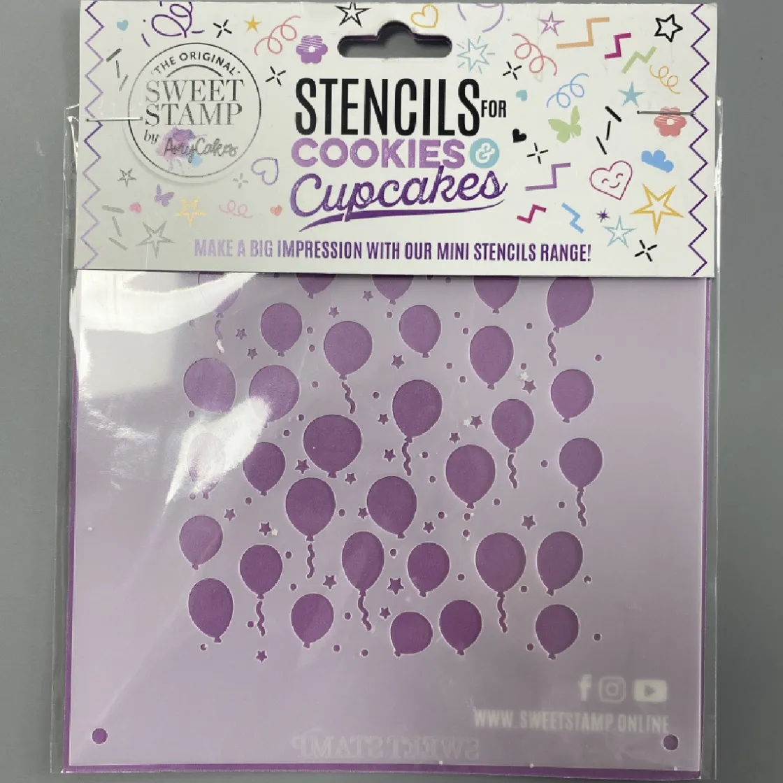 Sweet Stamp Mini Stencil Ballonnen* Sjablonen En Stencils