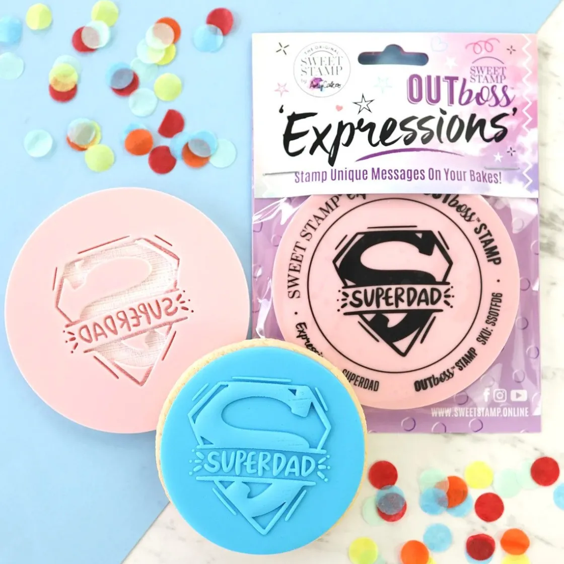 Sweet Stamp Outboss Super Dad* Stempels