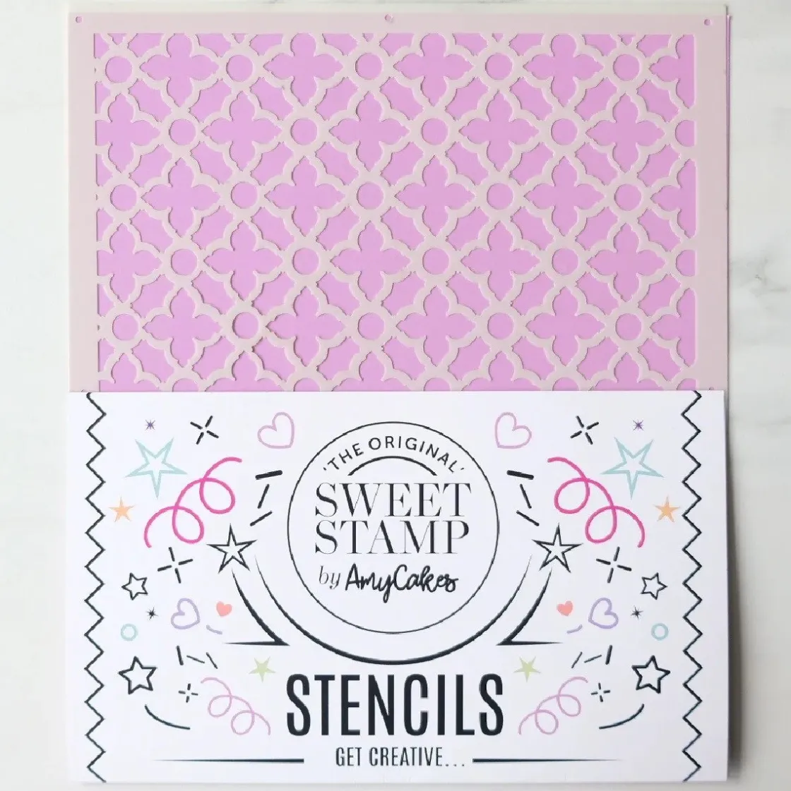 Sweet Stamp Stencil Jasmine Trellis 21,5x25cm* Sjablonen En Stencils