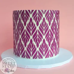 Sweet Stamp Stencil Marabou 21,5x25cm* Sjablonen En Stencils