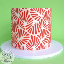 Sweet Stamp Stencil Scallop 21,5x25cm* Sjablonen En Stencils