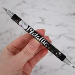 Sweet Stamp Stift Eetbare Inkt Dubbelzijdig Metallic Grijs* Eetbaar Schrijven