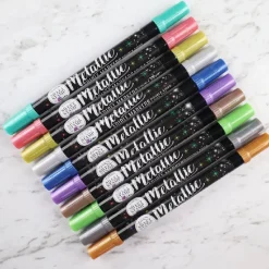 Sweet Stamp Stift Eetbare Inkt Dubbelzijdig Metallic Zilver* Eetbaar Schrijven