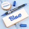 Sweet Stamp Stift Eetbare Inkt Dubbelzijdig Metallic Blauw* Eetbaar Schrijven
