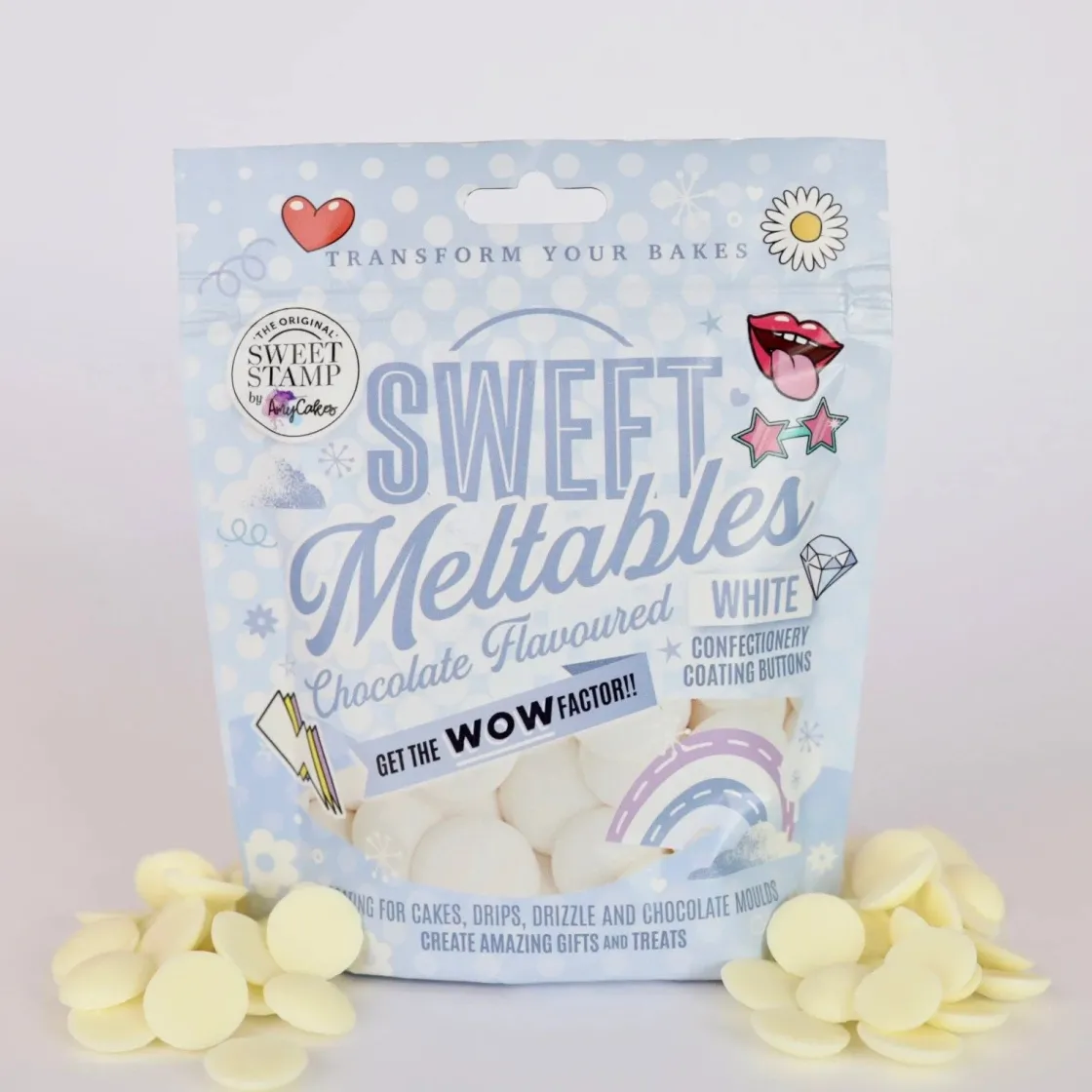 Sweet Stamp Sweet Meltables Wit 180g* Candy Melts