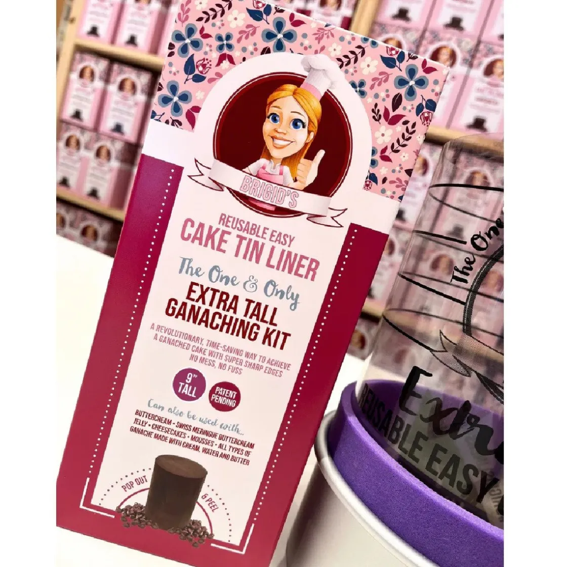 Brigids Cake Room Taart Coating Kit Extra Hoog 23cm* Smoothers