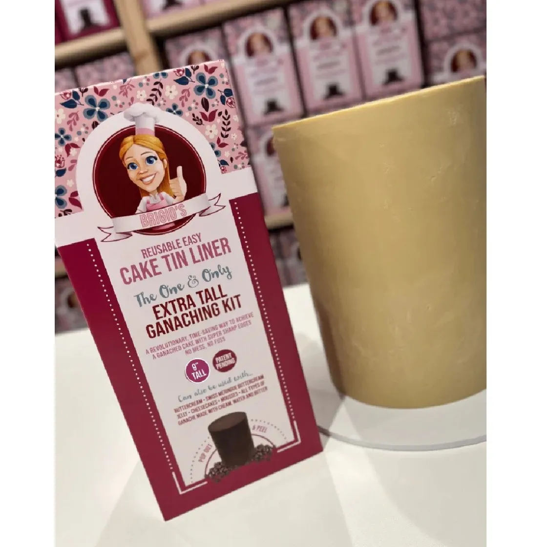 Brigids Cake Room Taart Coating Kit Extra Hoog 23cm* Smoothers