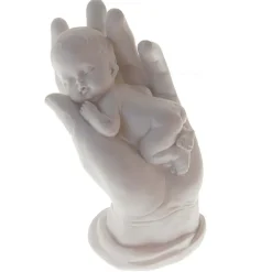 Overig Taartdecoratie Baby in Hand Polystone 12,5cm* Geboortefiguren