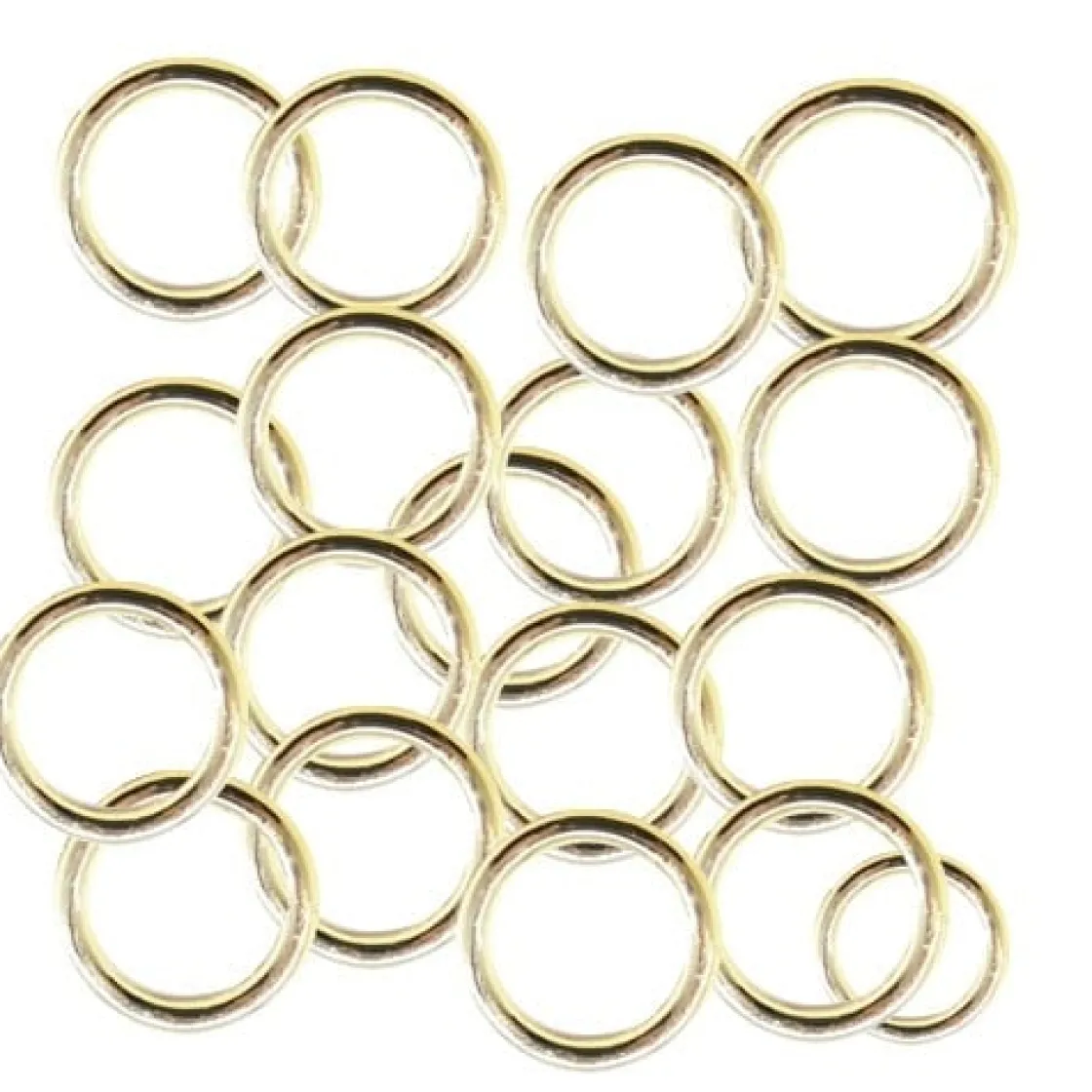 Taartdecoratie Ringen Goud Plastic Ø2cm 100st* Bruidsparen