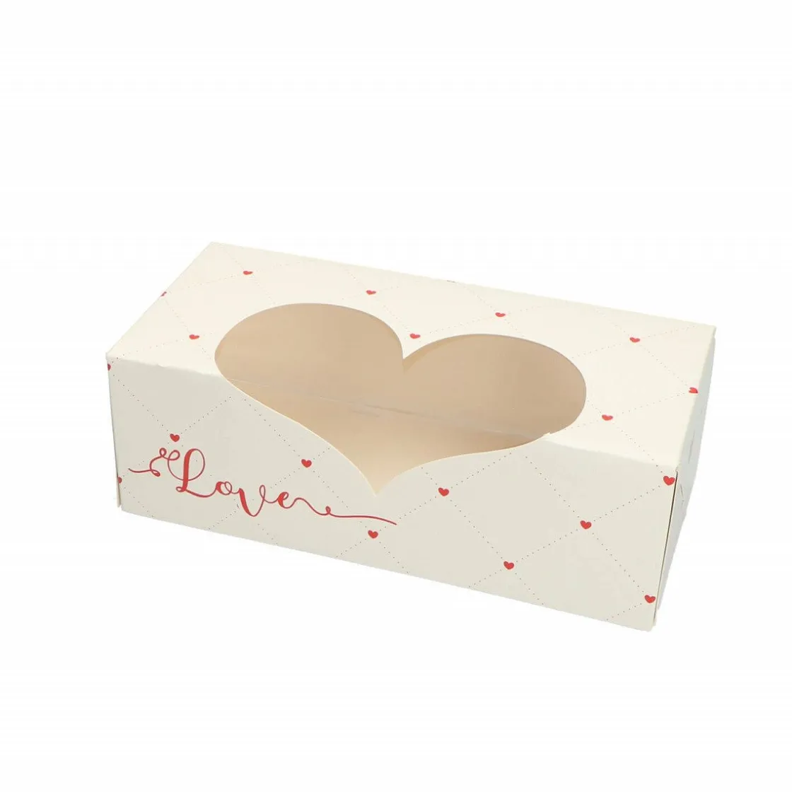 Overig Taartdoos met venster 26x12x9cm. Love* Taartdozen
