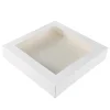 BrandNewCake Taartdoos met venster 30x30x6cm. Wit 50st* Taartdozen