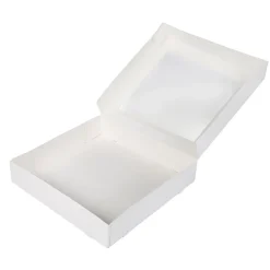BrandNewCake Taartdoos met venster 30x30x6cm. Wit 50st* Taartdozen
