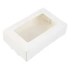 BrandNewCake Taartdoos met venster 19x12,5x5cm. Wit 50st* Taartdozen