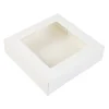 BrandNewCake Taartdoos met venster 19x19x5cm. Wit 50st* Taartdozen