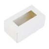 BrandNewCake Taartdoos met venster 12x7x5cm. Wit 3st* Taartdozen