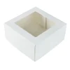 BrandNewCake Taartdoos met venster 19x19x9cm. Wit 3st* Taartdozen