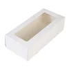 BrandNewCake Taartdoos Slof met venster 25x10x9cm. Wit 50st* Taartdozen