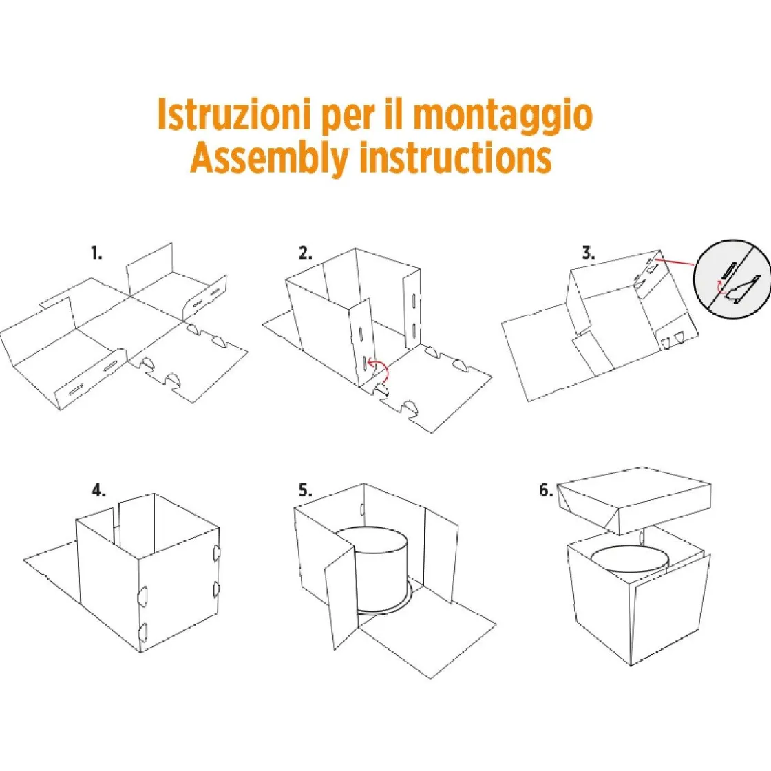 Decora Taartdoos 30,5x30,5x25cm* Taartdozen