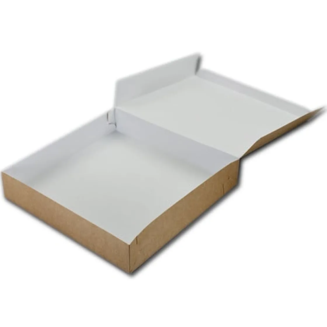 BrandNewCake Taartdoos 25x25x5cm. Kraft 50st* Taartdozen