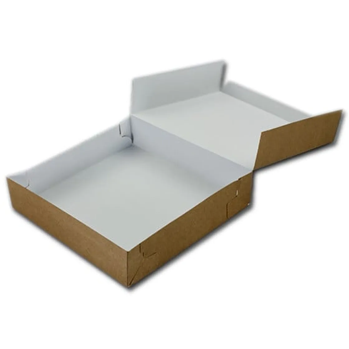 BrandNewCake Taartdoos 21x21x5cm. Kraft 3st* Taartdozen