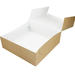 BrandNewCake Taartdoos 30x30x10cm. Kraft 50st* Taartdozen