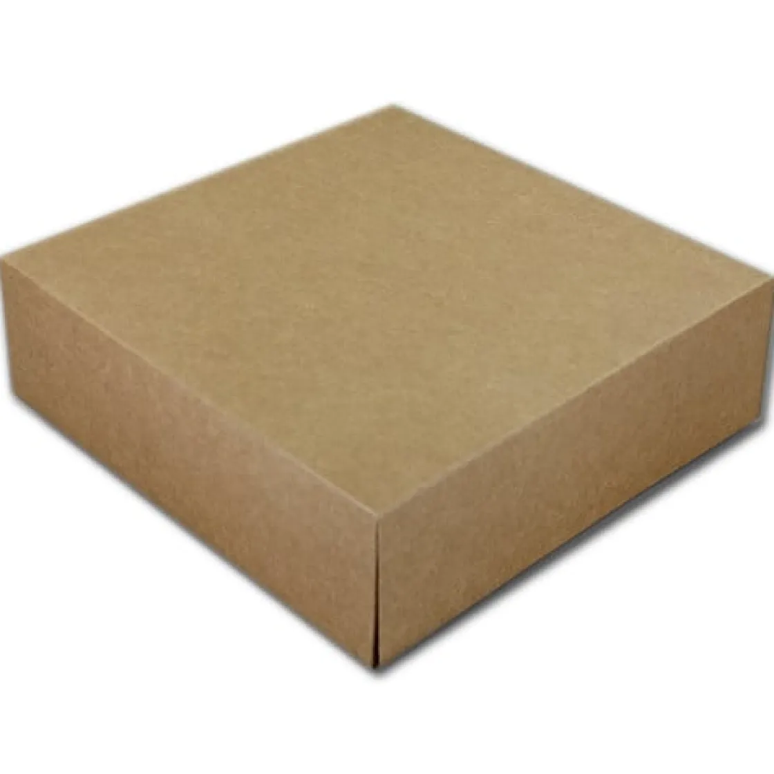 BrandNewCake Taartdoos 21x21x10cm. Kraft 50st* Taartdozen