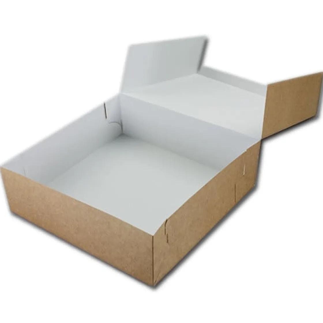 BrandNewCake Taartdoos 21x21x10cm. Kraft 50st* Taartdozen